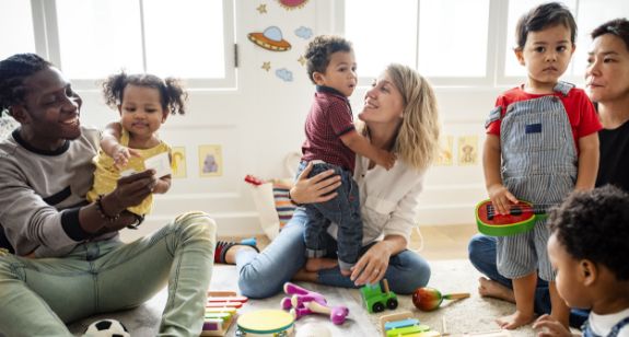 parents with young children